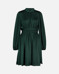 FLOYD Kjole Aliba Satin - Dark Green