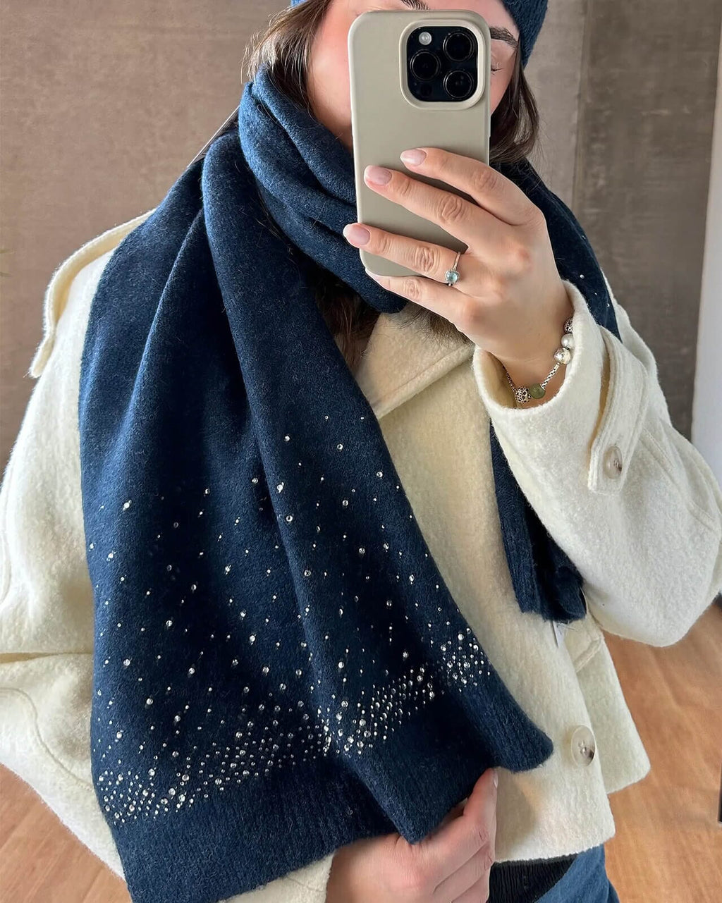 FLOYD Skjerf Bling Scarf - Navy