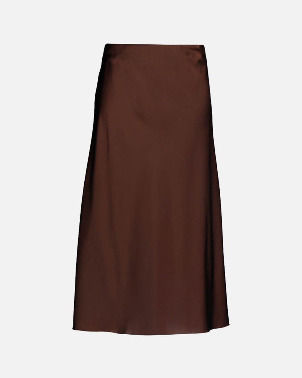 FLOYD Satengskjørt Jacklin - Dark Brown