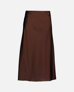 FLOYD Satengskjørt Jacklin - Dark Brown