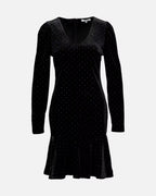 FLOYD Kjole Adra Star Velvet - Black