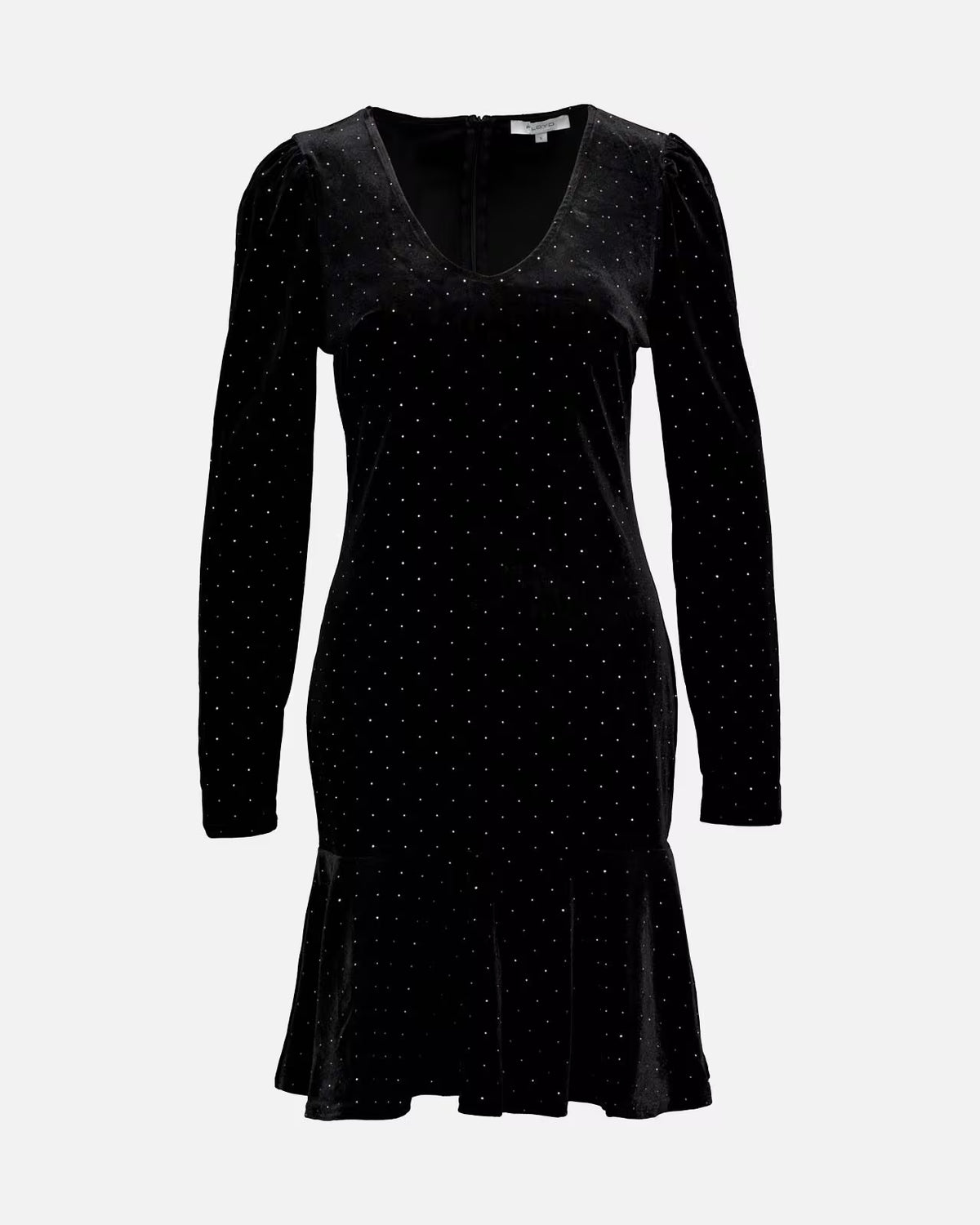 FLOYD Kjole Adra Star Velvet - Black