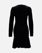 FLOYD Kjole Adra Star Velvet - Black