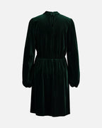 FLOYD Kjole Aliba Velour - Dark Green