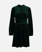 FLOYD Kjole Aliba Velour - Dark Green
