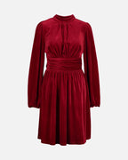 FLOYD Kjole Aliba Velour - Red