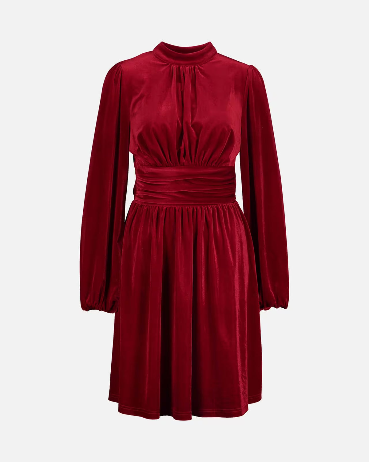 FLOYD Kjole Aliba Velour - Red