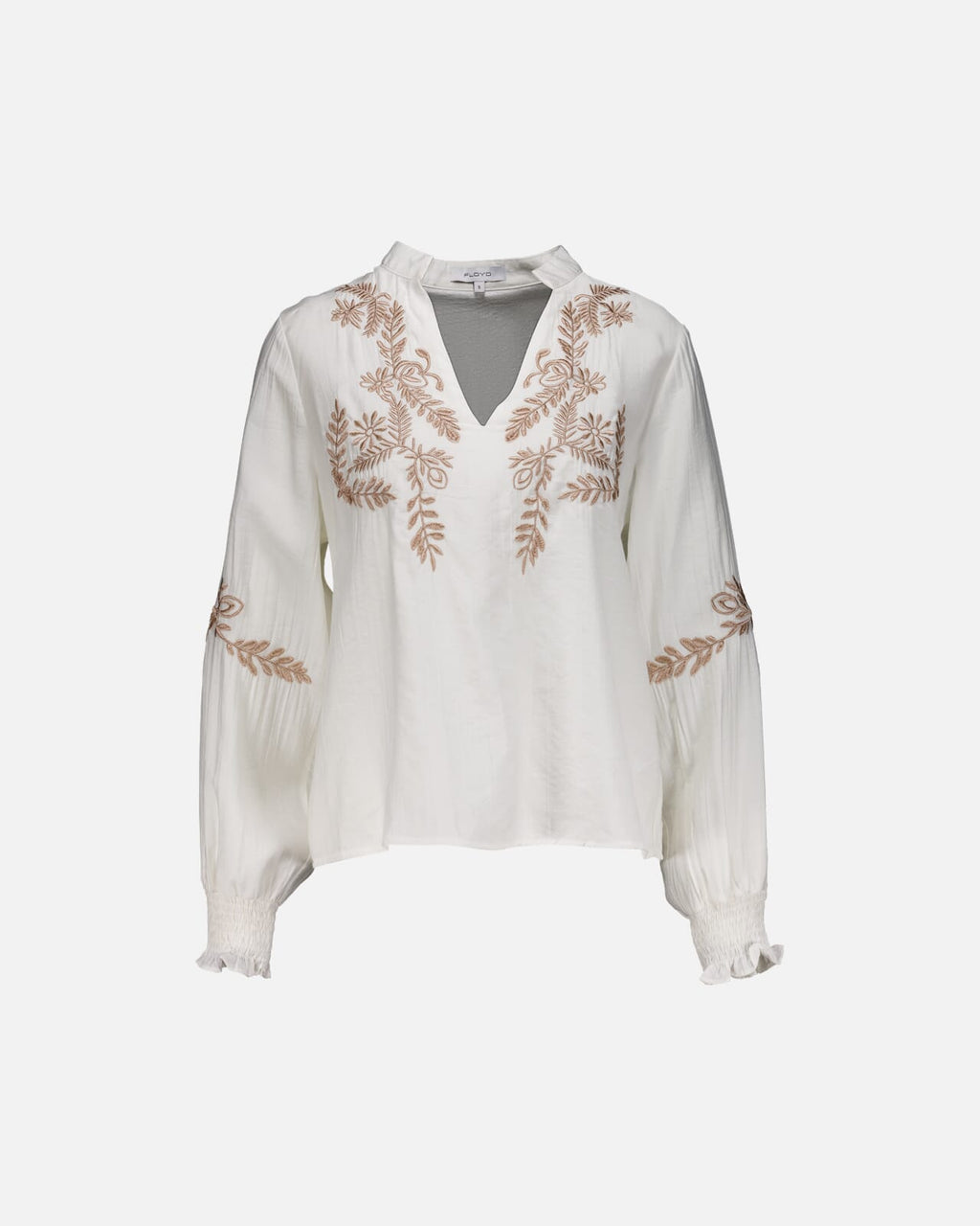FLOYD Bluse Sari Brodery - White