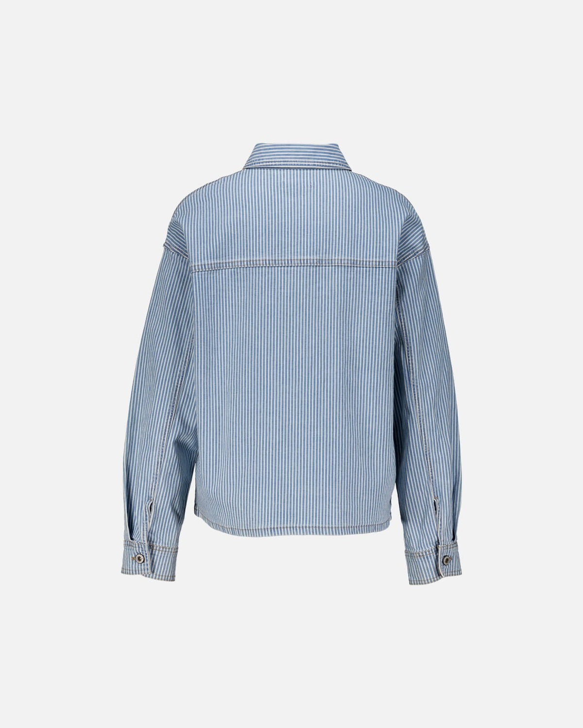 FLOYD Skjortejakke Dea Stripe - Blue/ White