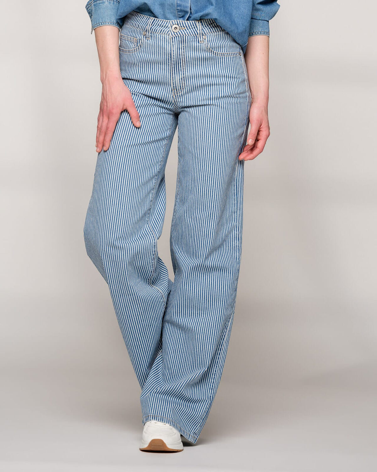 FLOYD Jeans Elli Stripe 5649 - Blue/ White