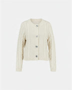 FLOYD Strikket Cardigan Rylee - Offwhite