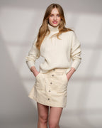 FLOYD Skjørt Alida Cord - Ivory