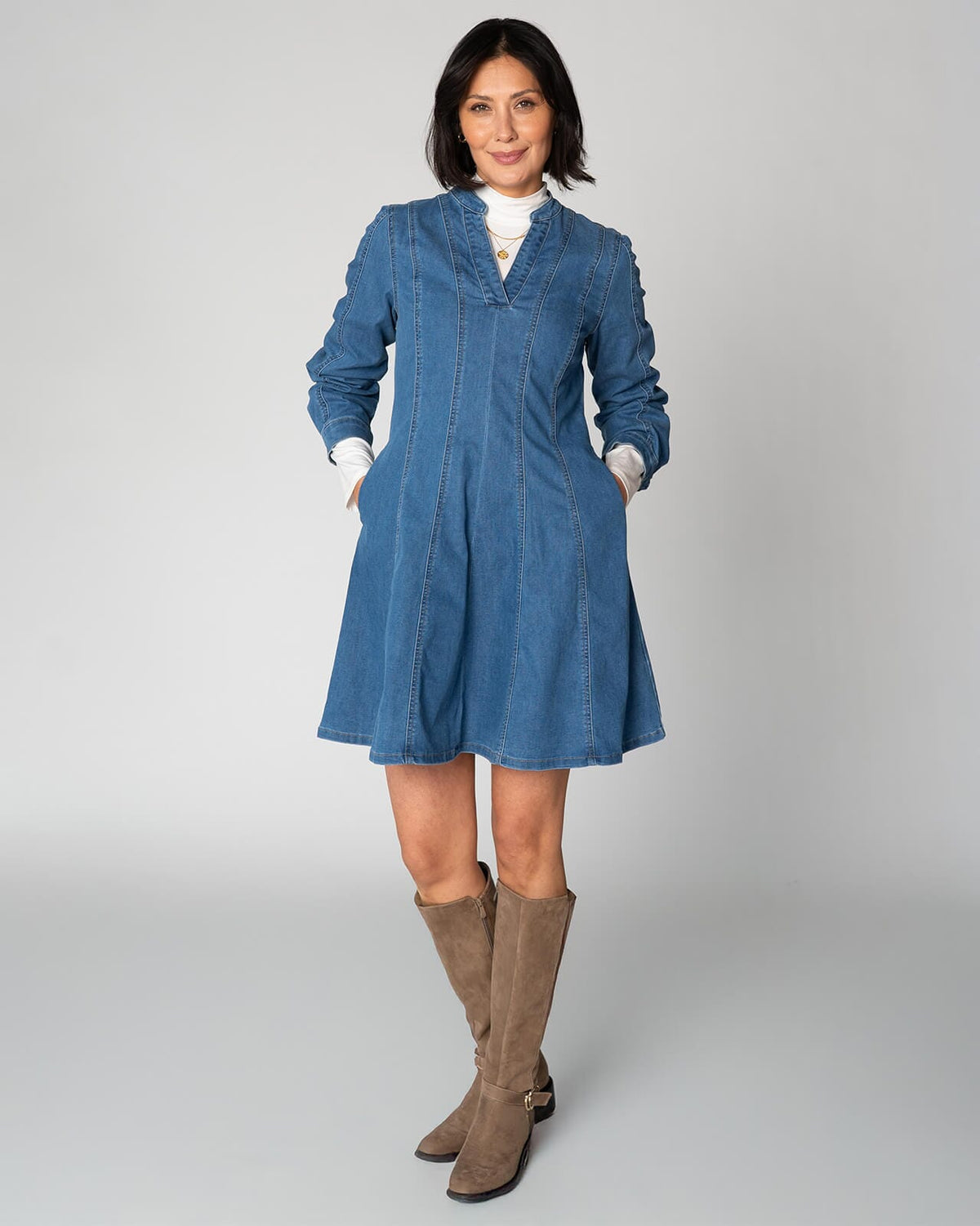 FLOYD Denimkjole Annelisa - Medium J. Blue