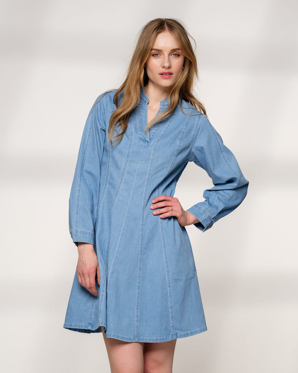 FLOYD Denimkjole Annelisa - Light J. Blue