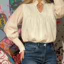 Bluse Niki Crepp