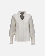 FLOYD Bluse Niki Crepp - Offwhite