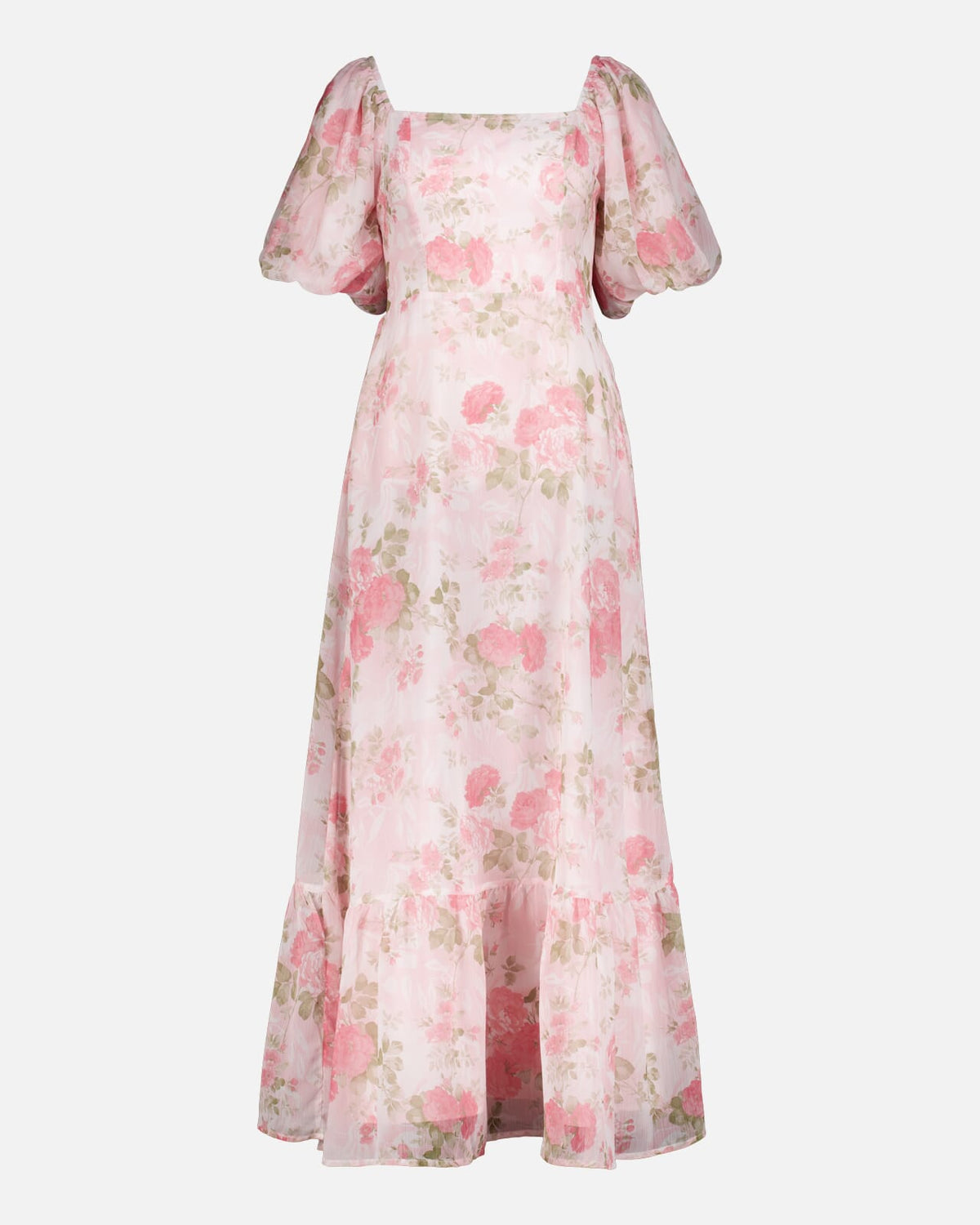 FLOYD Maxikjole Sabina Roses - Rose Petal