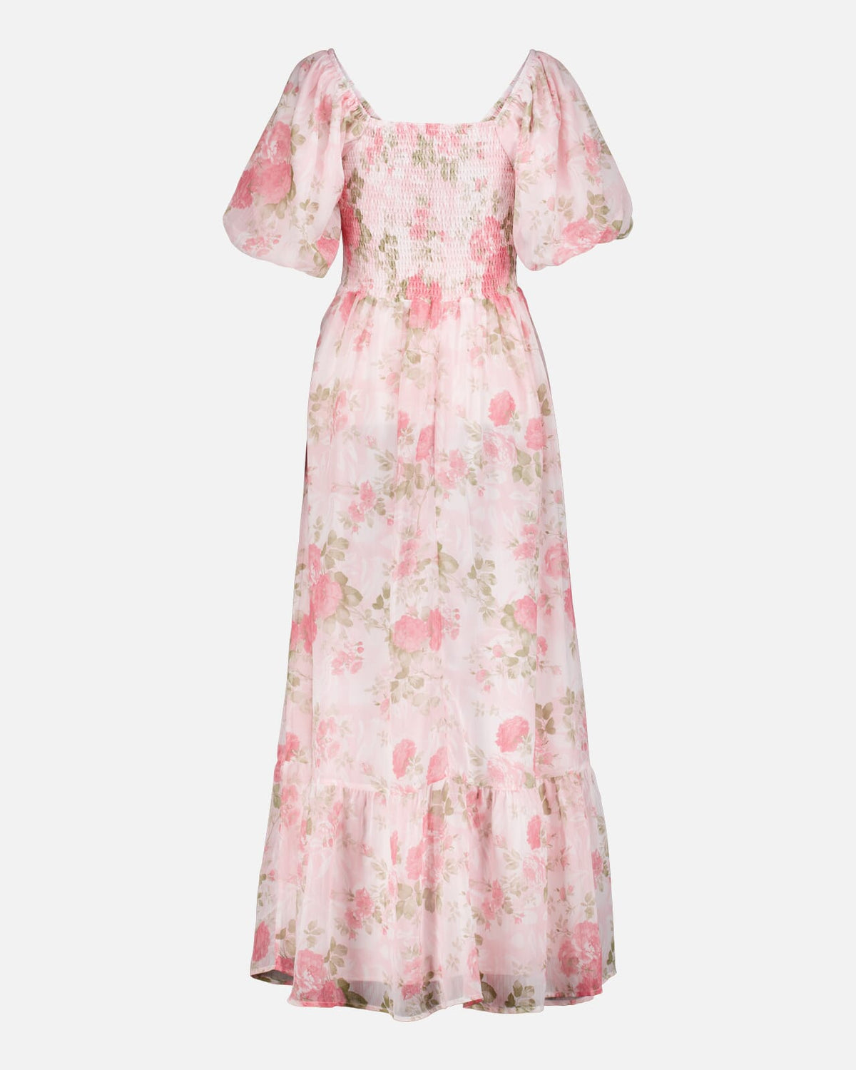 FLOYD Maxikjole Sabina Roses - Rose Petal