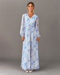 FLOYD Maxikjole Larisa Rosy - Blue Mix