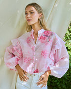 FLOYD Bluse Lolita Peony - Rose Petal