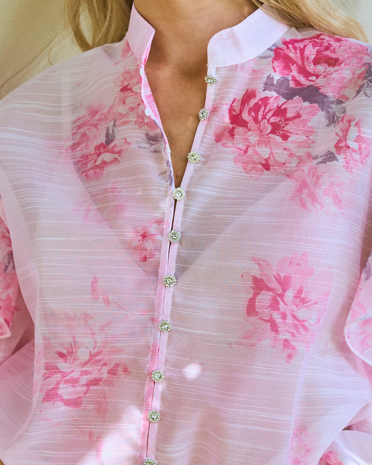 FLOYD Bluse Lolita Peony - Rose Petal