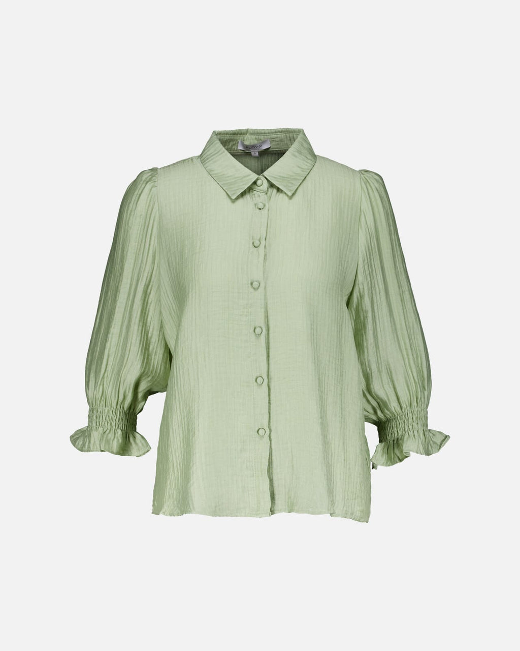FLOYD Skjorte Norah Wave - Island Green