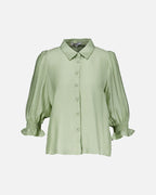 FLOYD Skjorte Norah Wave - Island Green