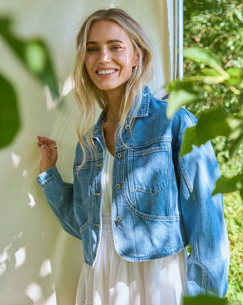 FLOYD Denimjakke Abel - Light Jeans Blue