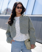 FLOYD Denimjakke Abel 5790 - Kaki Green