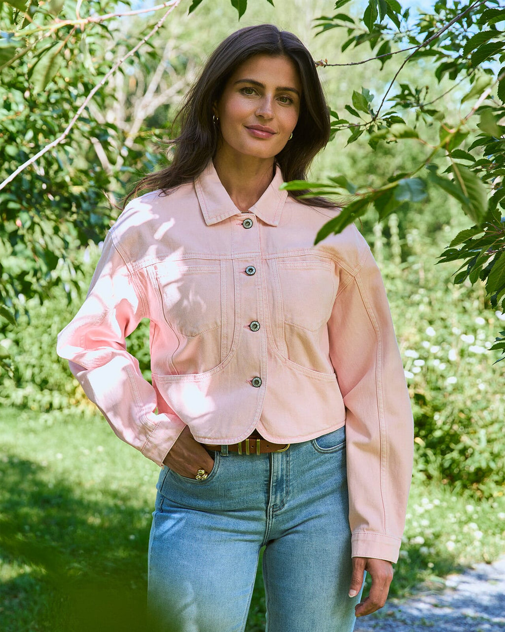 FLOYD Denimjakke Abel 5790 - Peach Puff