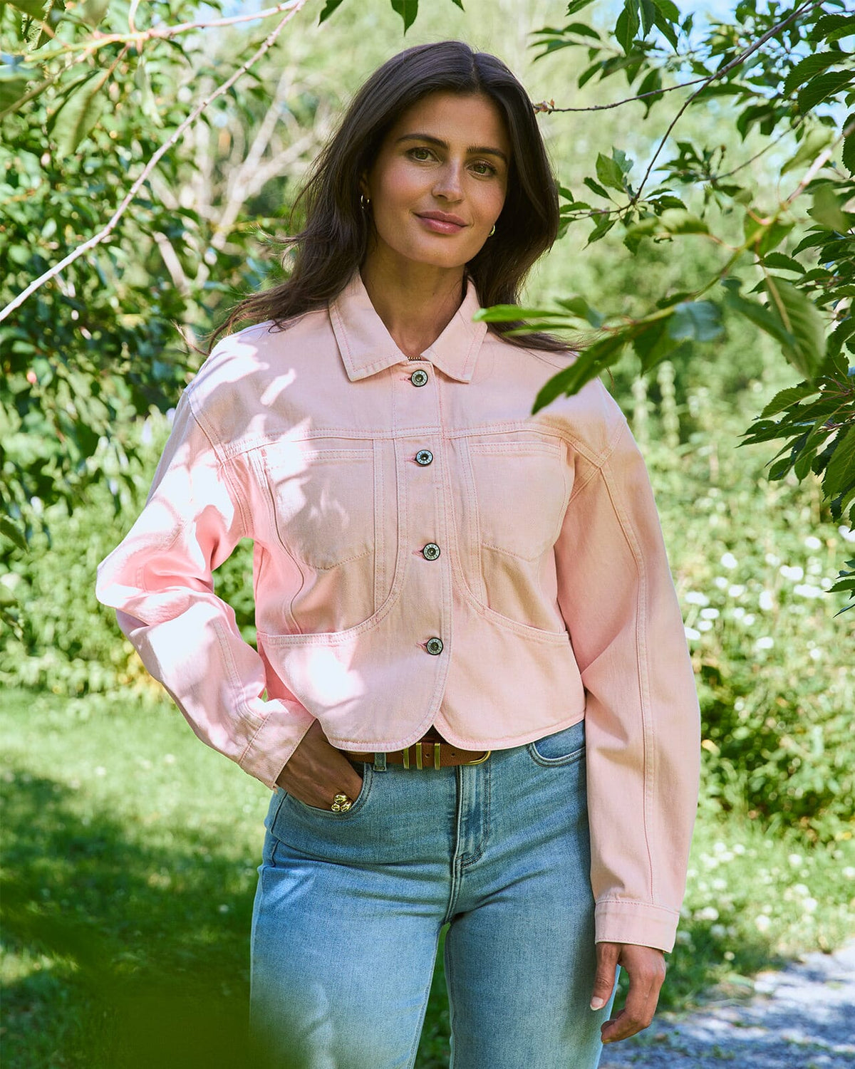 FLOYD Denimjakke Abel 5790 - Peach Puff