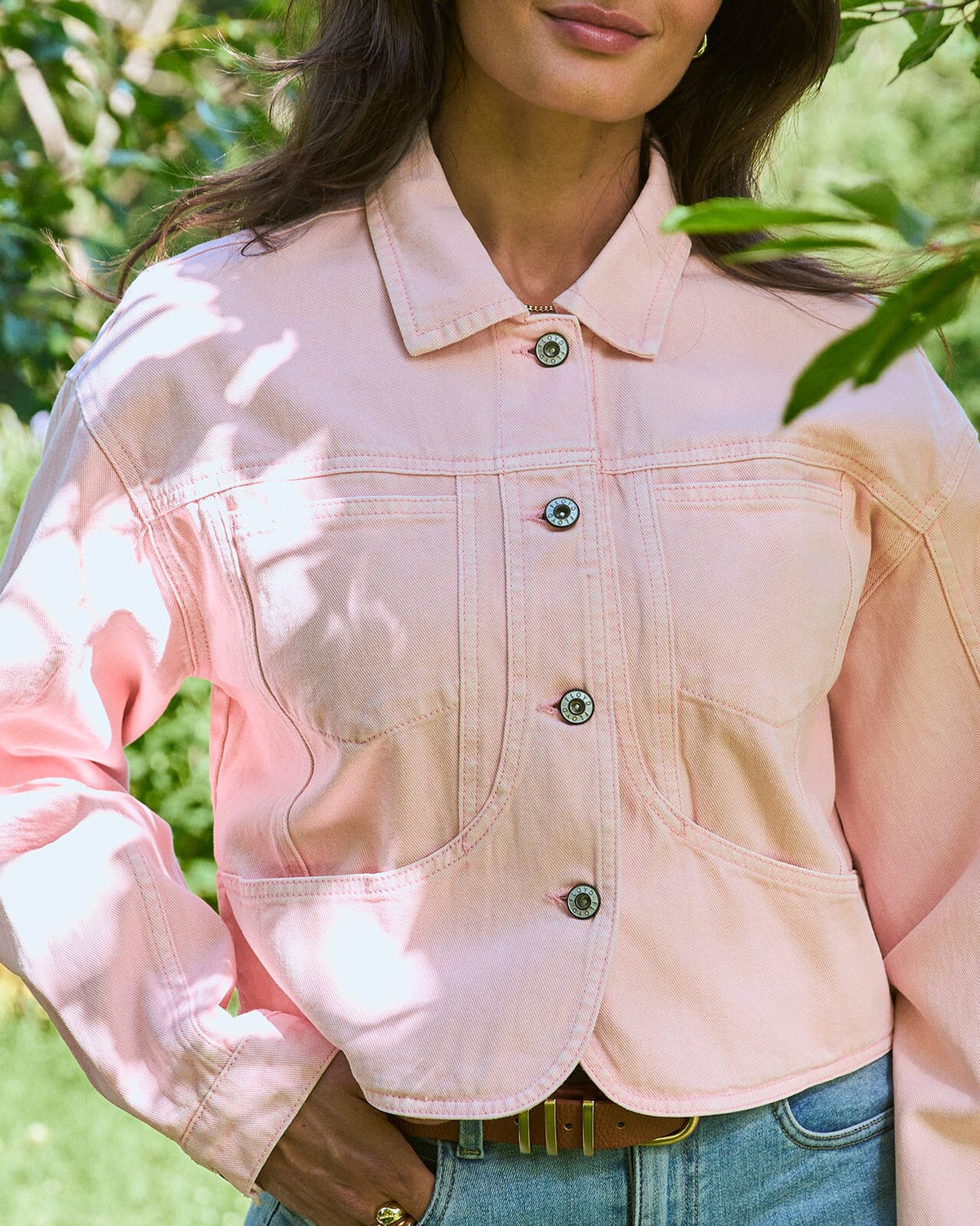FLOYD Denimjakke Abel 5790 - Peach Puff