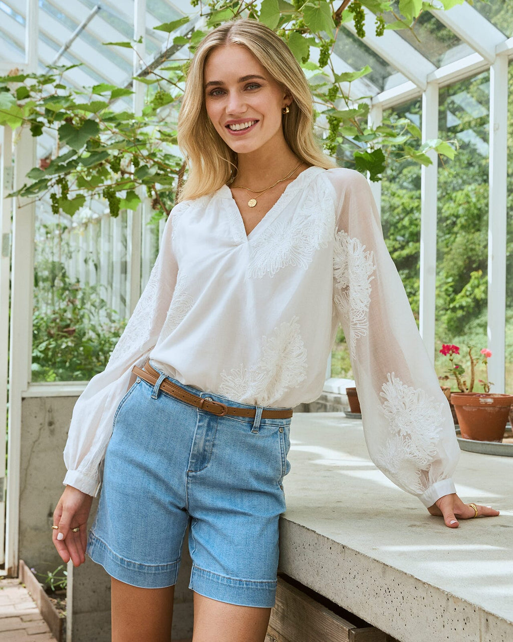 FLOYD Bluse Debbie - Offwhite