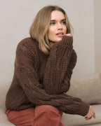 FLOYD Strikkegenser Priscilla - Dark Brown