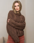 FLOYD Strikkegenser Priscilla - Dark Brown