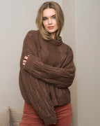 FLOYD Strikkegenser Priscilla - Dark Brown