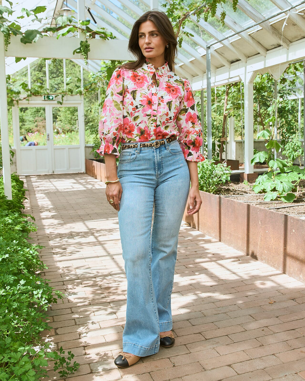 FLOYD Bluse Michelle Flory - Pink Power