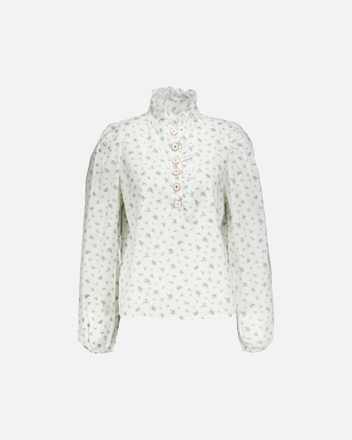 FLOYD Bluse Vanda Flower - Regatta Blue