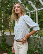 FLOYD Topp Belinda Daisy - Regatta Blue