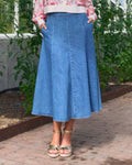 FLOYD Midiskjørt Marline Denim - Medium J. Blue