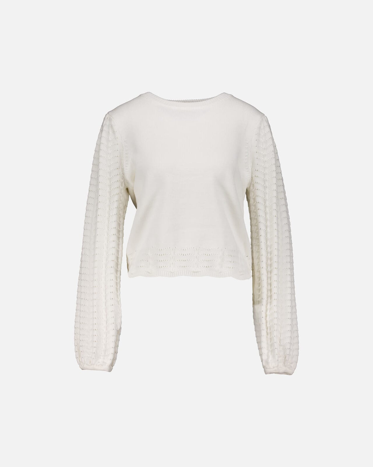 FLOYD Strikkegenser Santina LS - White