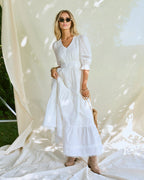 FLOYD Maxikjole Eloisa - Offwhite