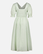 FLOYD Midikjole Helen Check - Island Green