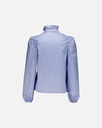 FLOYD Bluse Vanda Cotton Flowerbutton - Regatta Blue