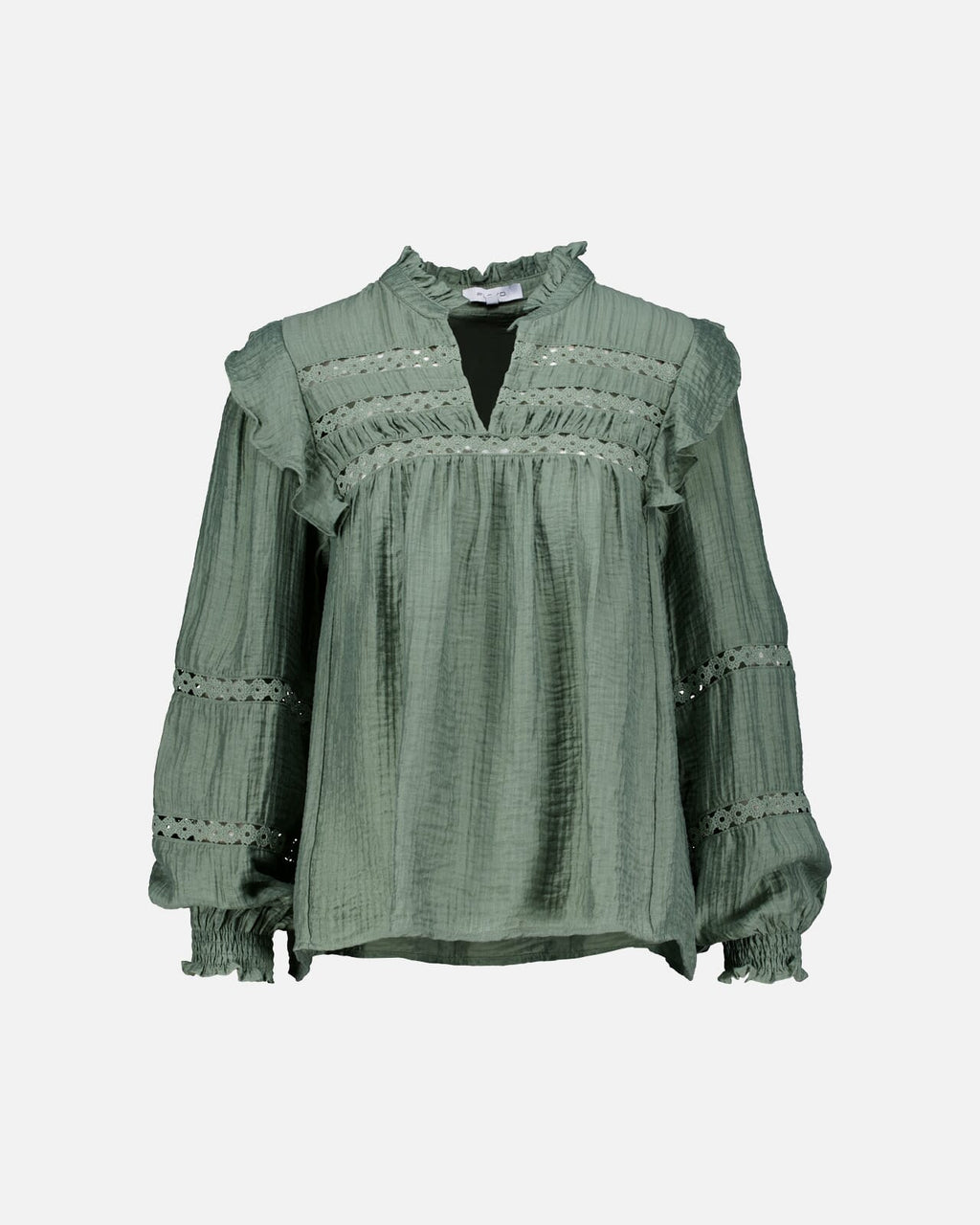 FLOYD Bluse Demi Wave - Mossy Green