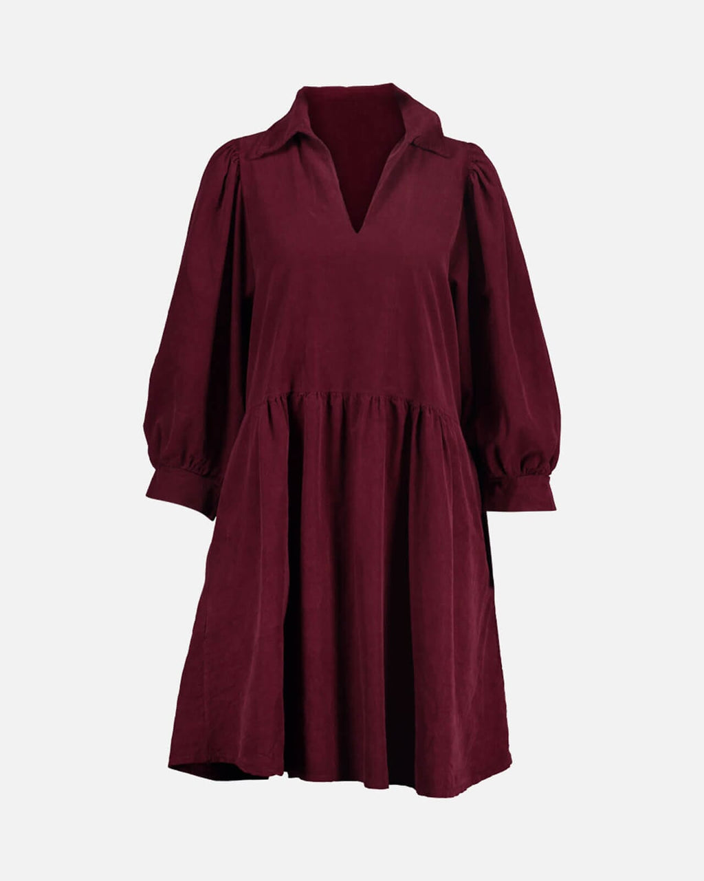 FLOYD Kjole Larina Babycord - Bordeaux