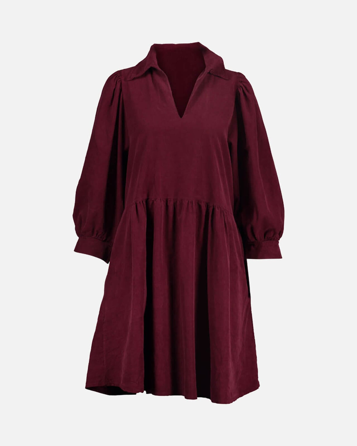 FLOYD Kjole Larina Babycord - Bordeaux