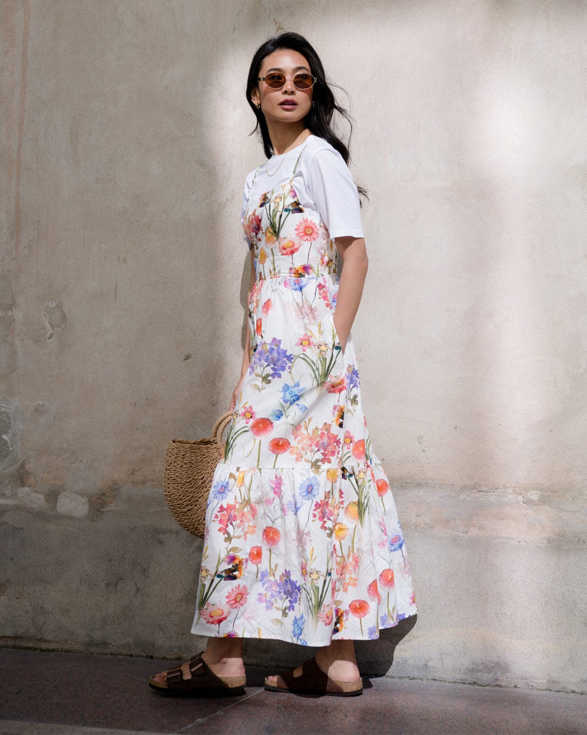 FLOYD Midikjole Brooklyn Fairy - Offwhite