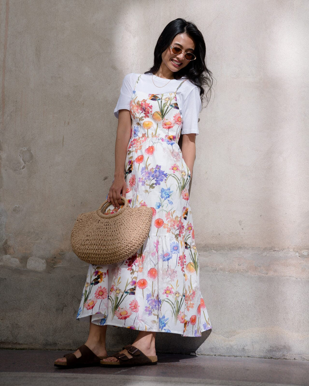 FLOYD Midikjole Brooklyn Fairy - Offwhite