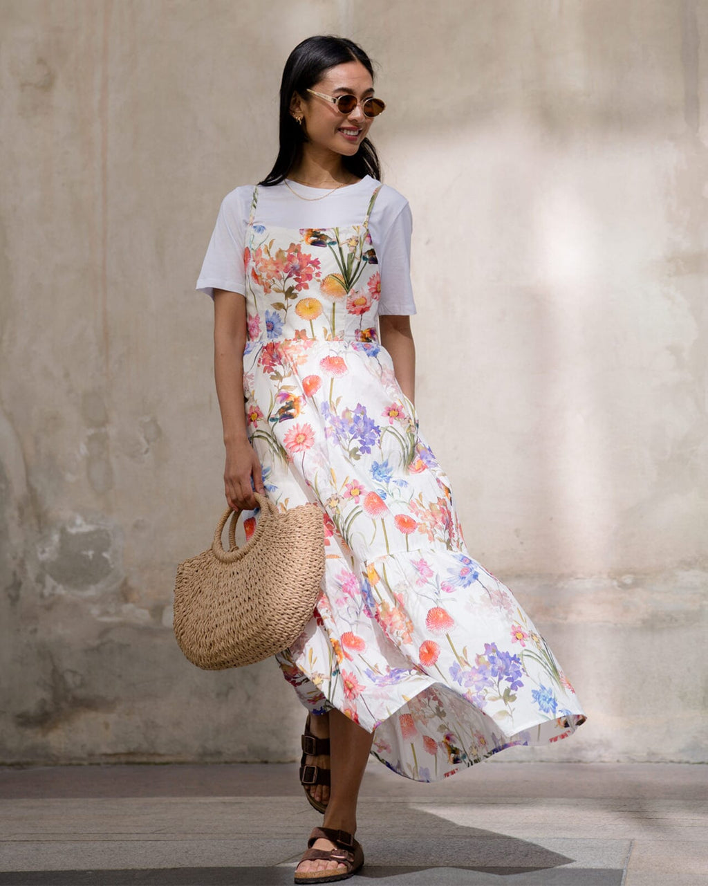 FLOYD Midikjole Brooklyn Fairy - Offwhite